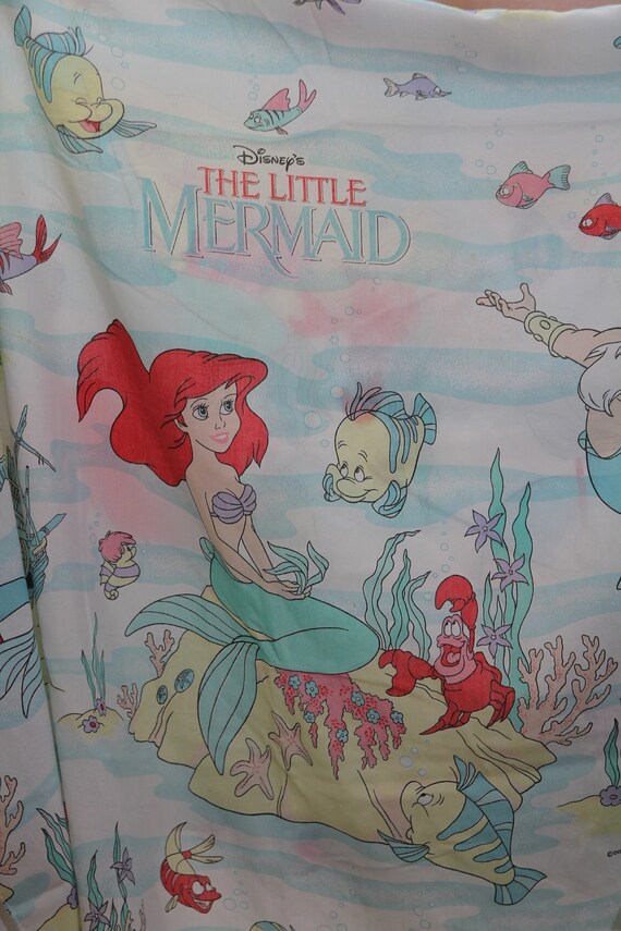 90s Little Mermaid Bed Sheet Twin Fitted Sheet Disney