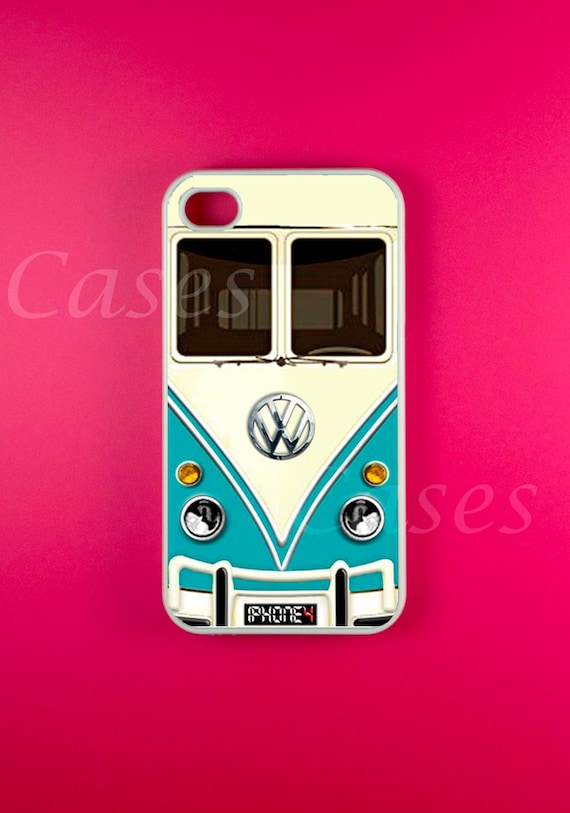 Iphone 4 Case - VW Minibus Teal Iphone Case,Iphone 4s Case