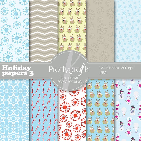 80% OFF SALE Christmas digital paper, commercial use, scrapbook papers, background - PS563 Il_570xn