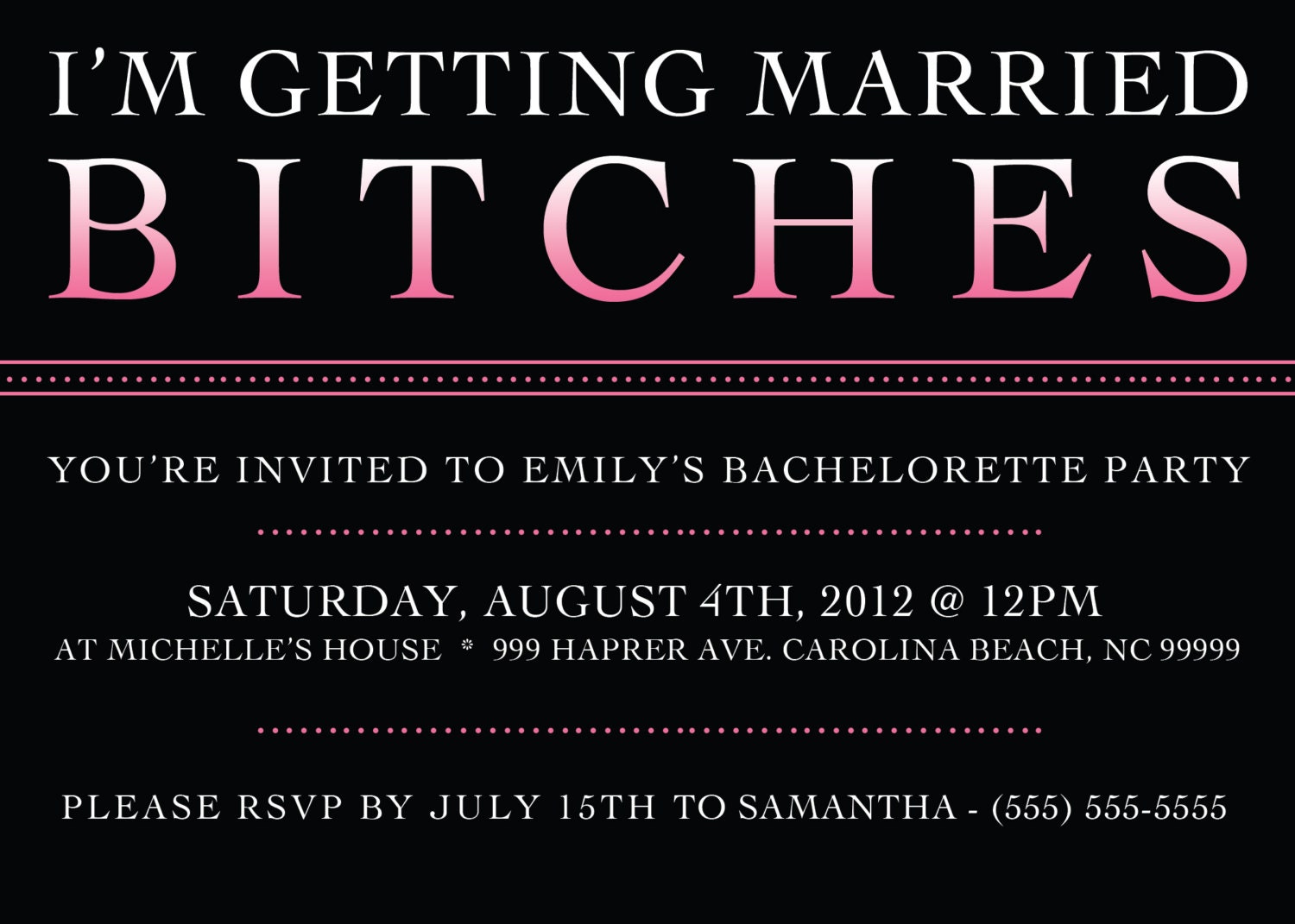 Free Bachelorette Invitations 10