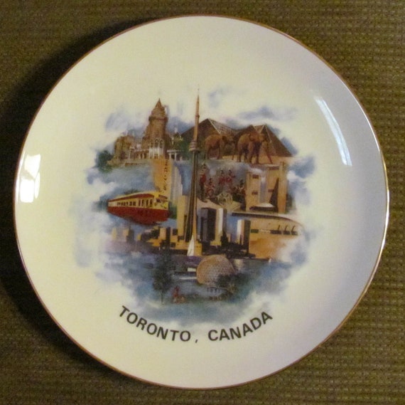 Vintage Plate Toronto Canada by on Etsy