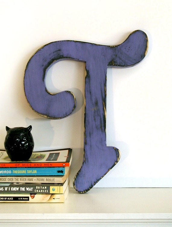 Items similar to Letter T Wall Letter Rustic Wall Decor wooden Sign