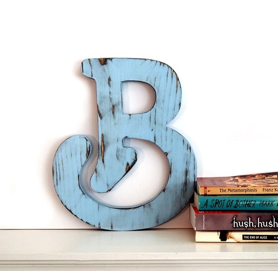 Items Similar To Letter B Wall Decor Rustic Wall Letter Pine Wooden ...