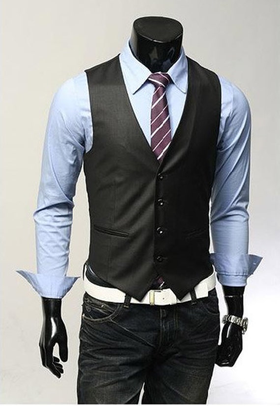 Items similar to Fashion Classic Stylelish Gentleman Mens Vest Custom
