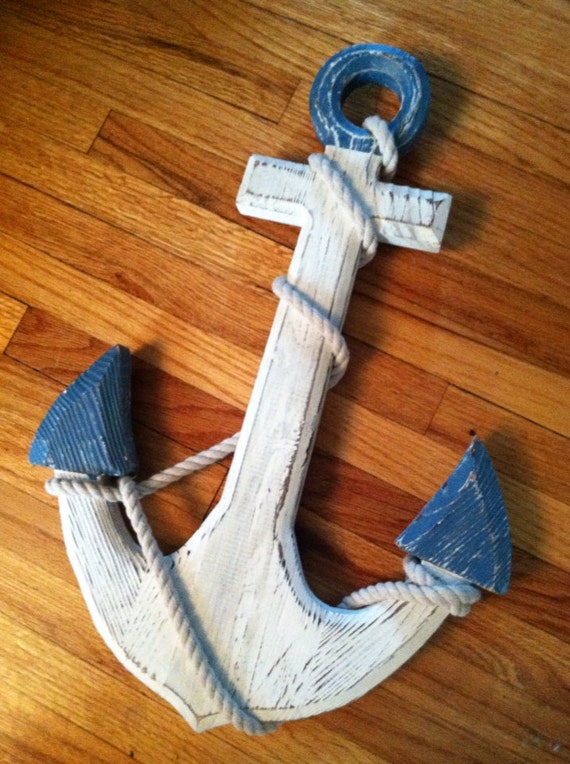 Items similar to 18" ONE LEFT , Custom Wooden Anchor, Nautical Decor