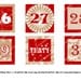 Printable DECEMBER DAILY NUMBERS red 3 2 1.5 or 1 inch