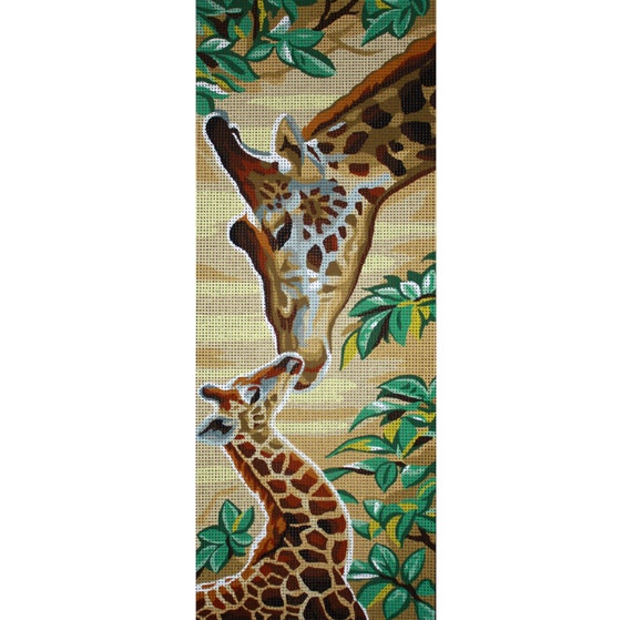 Needlepoint Giraffes Needlepoint Canvases by terrymillerdesigns