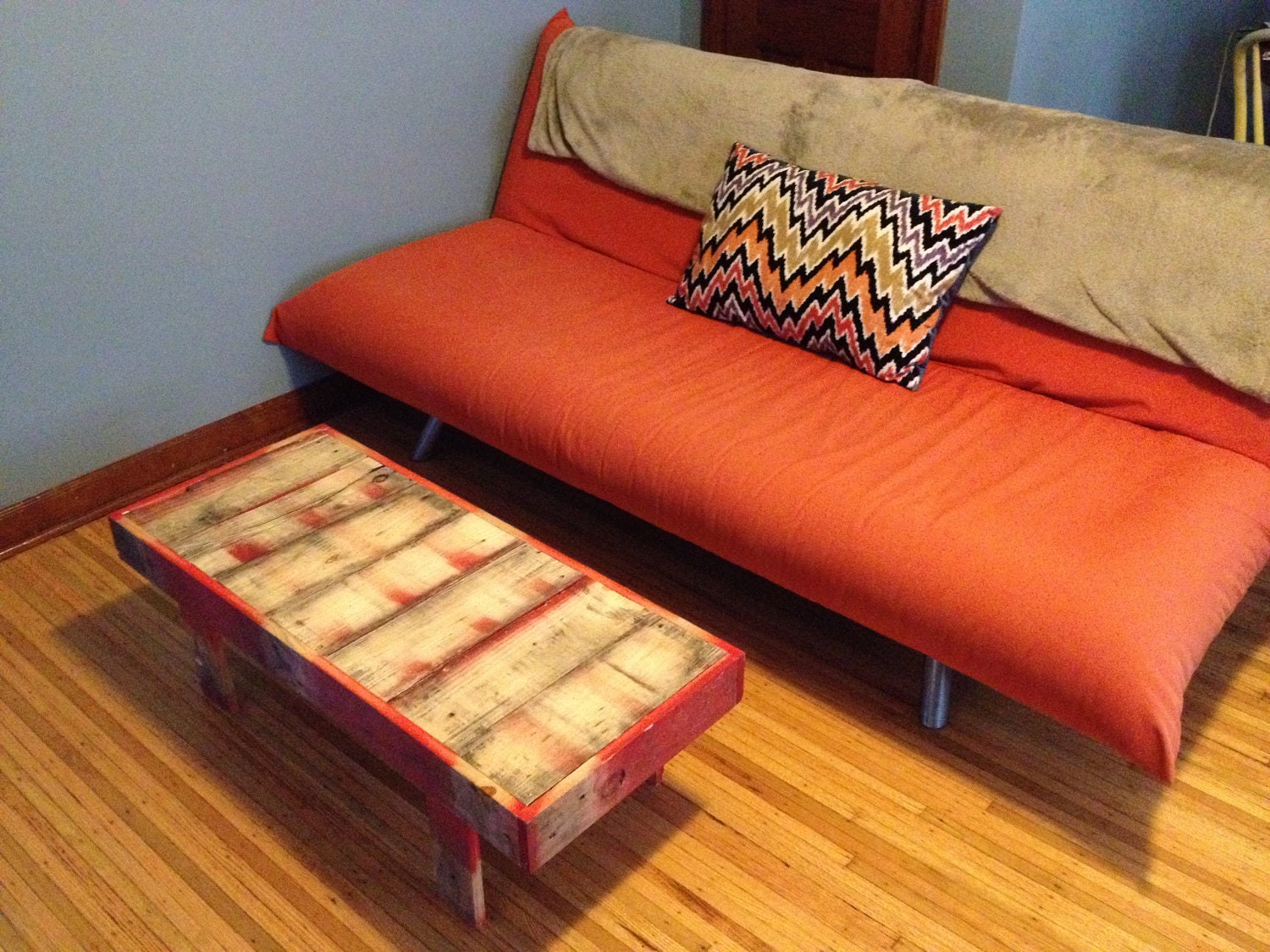 Reclaimed Red Pallet Coffee Table