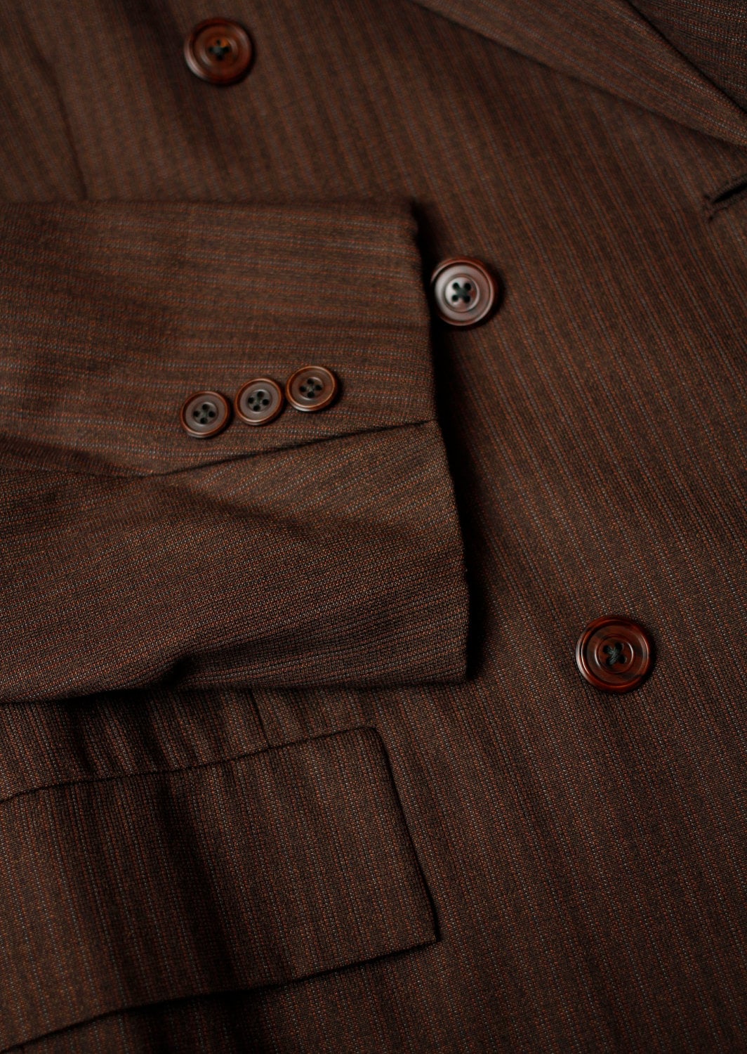 1950's Men's Brown Double Breasted Suit 40R SALE