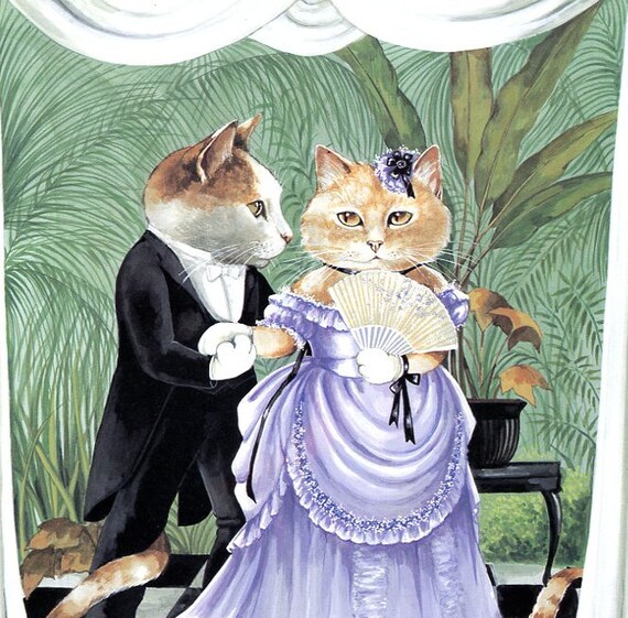 Victorian Cats Susan Herbert Antique / Vintage Art Prints