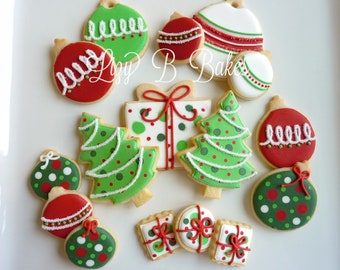 Trimming the Tree Christmas Cookies