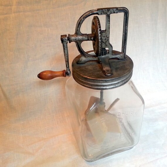 Dazey Churn no 40 Butter Churn Glass Jar by OldTownDeadstock