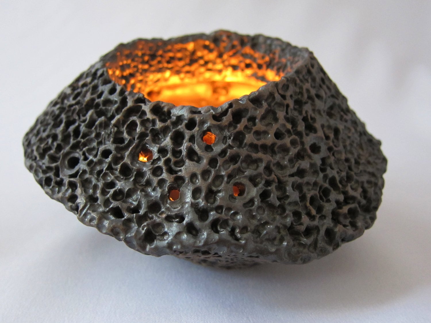 Votive Candle Holder Ceramic Lantern Tea Light Pottery