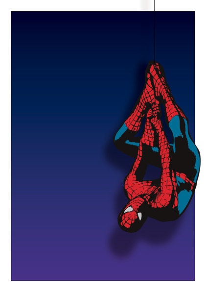 Retro Spiderman Poster by PosterBoys on Etsy