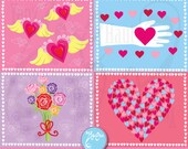 Valentine clip art digital clip art, valentine day, rose, love, angel wing Scrapbook, Cards, Invitations,Party,Paper Craft Vd006 Il_170x135