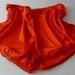 Red Hot Satin Sexy Boxer Shorts Trimmed with vintage Lace