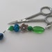 Beaded Scissor Fob or Purse charm