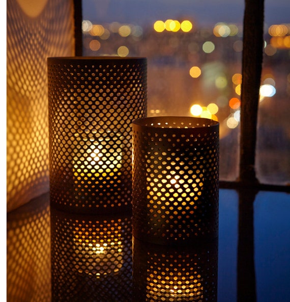 Items similar to 24 LARGE ONLY 6x4 Metal Candleholders Outdoor Wedding