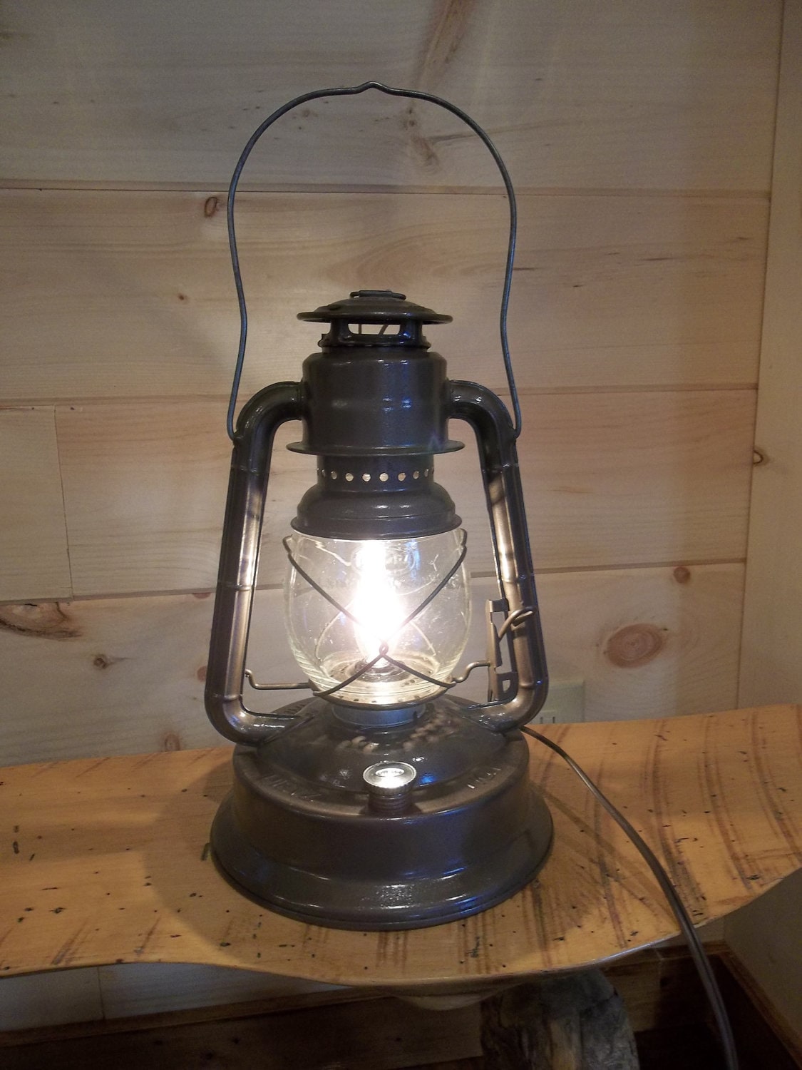 Vintage Electric Lantern Lamp