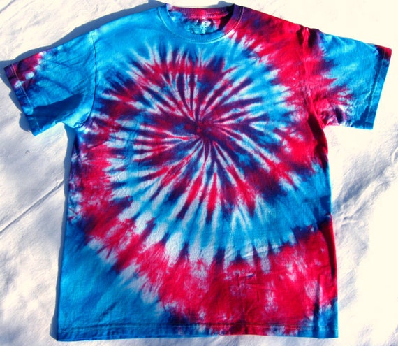 Galaxy Spiral Tie Dye Shirt Mens/Unisex Size Medium in