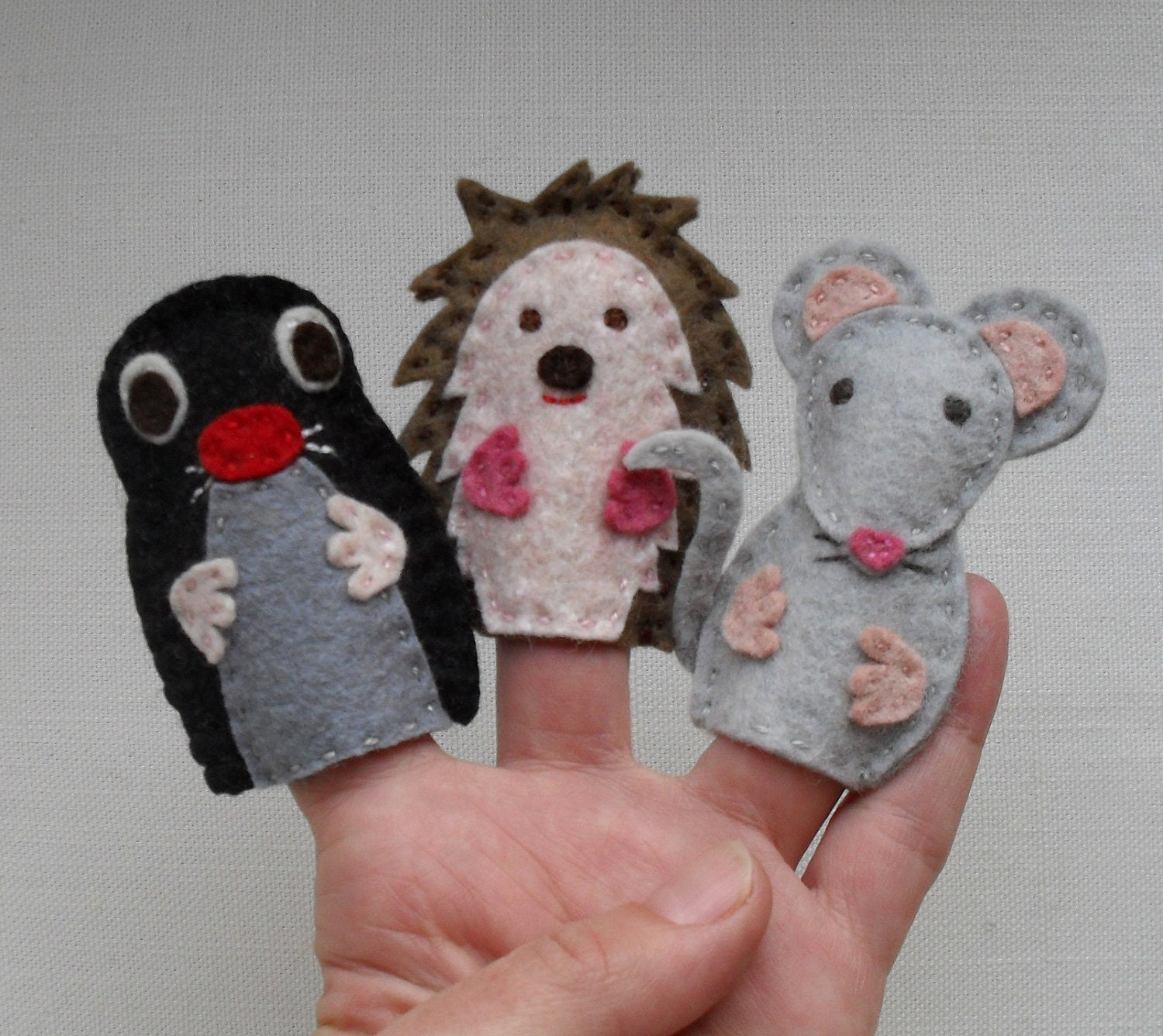 Finger puppet field animals Felt animals Felt puppets