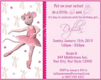 Angelina Ballerina Party Invitations 7