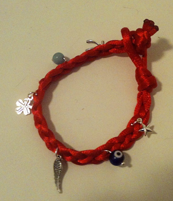 Items similar to Red String Good Luck Charm Bracelet on Etsy