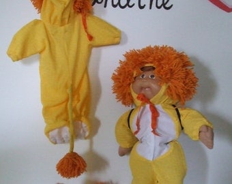 Yellow lion for end of cabbage costume 16-inch