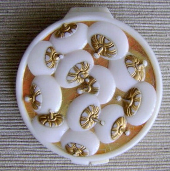 COTY Vintage Powder Puff Compact Original Air Spun Powder Rene