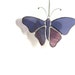 Purple Butterfly, Butterfly Mobile, Butterfly Ornament, Glass Butterfly, Window Cling, Cute Gift, Stained Glass, Purple Glass