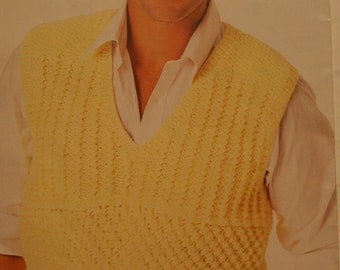 Knitting Patterns Sweaters Vests Knitting With Style 0441 Women Men Vintage Paper Original NOT a PDF