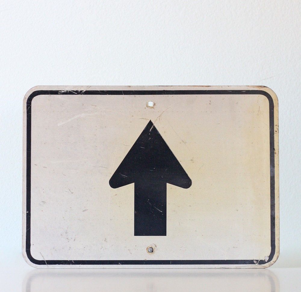 Vintage Arrow Sign Road Sign