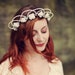 Vintage bridal head piece, Wedding accessory, Flower hair band, crown - MAYPOLE