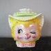 Vintage Enesco Winking Kitty Sugar Bowl