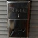 Vintage Black Metal Fulton Mailbox with Magazine Rack Lockable Christmas Mail Box