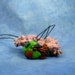 Frankenpod Nautilus Necklace, Polymer Clay Halloween Jewelry