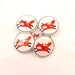 5 Handmade Buttons. Fox Buttons. 3/4" or 20 mm Handmade Buttons. Resin sewing buttons. Supplies.