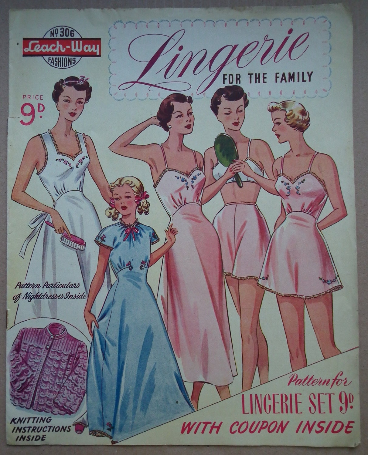 Lingerie For The Family Vintage Sewing Patterns Catalog