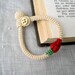 Rose Baby Bracelet - Baby Jewelry - Crochet Baby Bracelet - Cotton Baby Bracelet - Crochet Jewelry - Children's Jewelry - RED ROSE
