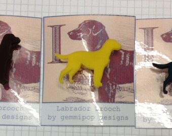 Labrador Brooch - Laser Cut Acrylic
