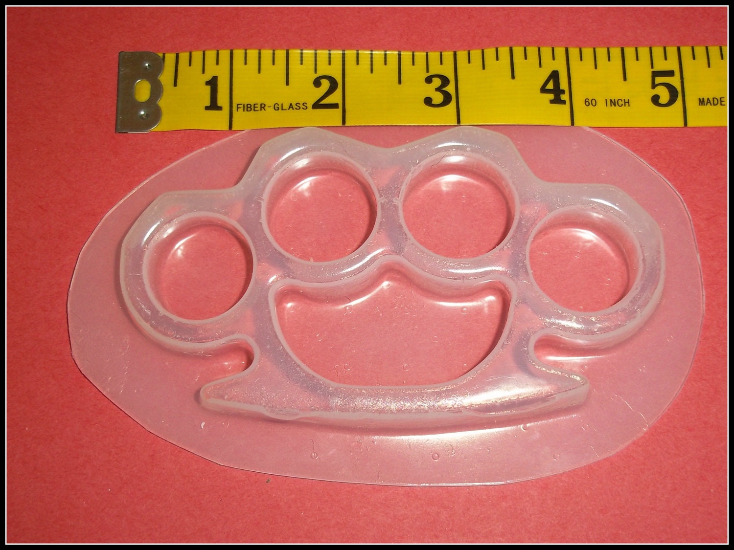 SALE NEW Thicker Style Life Size Brass Knuckles Flexible