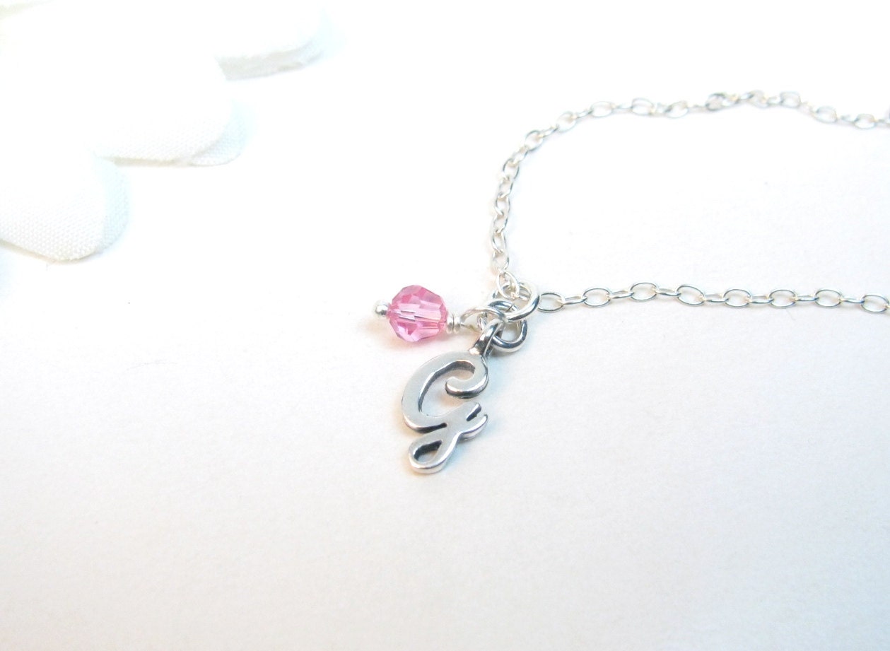 Little Girl Initial Necklace // Kid Initial Necklace // Girl