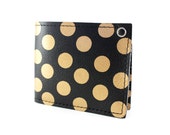 Black Gold Polka Dot Wallet - Don't be scared this wallet is RAD