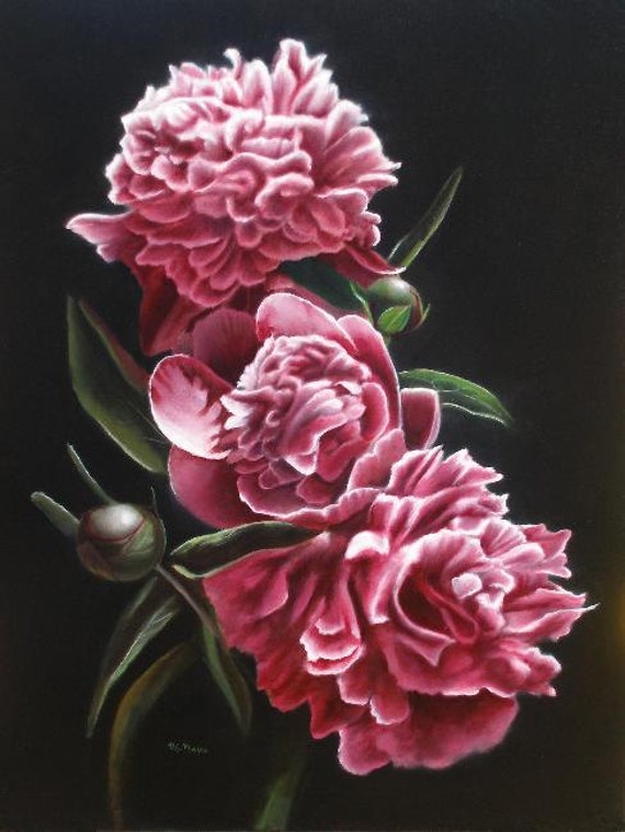 peony painting peony art artwork for sale contemporary art
