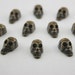 10 pcs.Zinc Antique Brass Skull RIVETS Studs Decorations Findings. WYR SKBR814