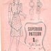 1940s Womens Dress with Apron - Superior 9879 Vintage Pattern - Bust 38 Size 20 RARE