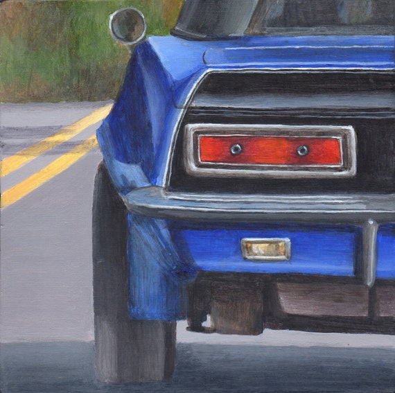 Car Painting Original Acrylic Painting of a Classic Car