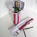 Reserved for SooJee - Wine Bag - Reusable Gift Bag - Liquor Bottle Bag - Recycled Shirt Cufflinks