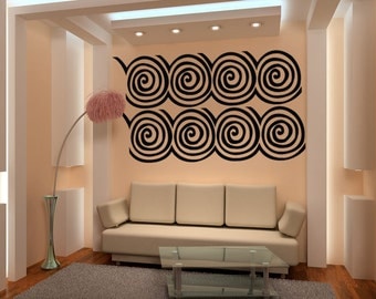 Vinyl Wall Decal Sticker Wall Swirls 1027A