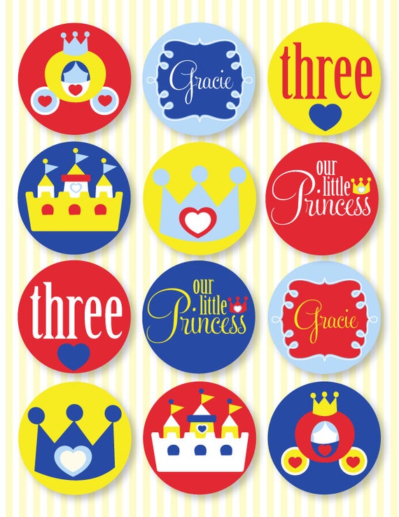 Snow White PRINTABLE Party Circles from Love The Day Il_570xn